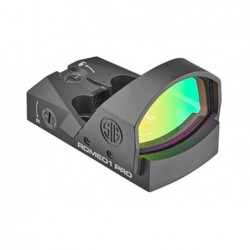 Sig Sauer Romeo1 Pro, Reflex Sight, 6 MOA Dot, Black Finish, 1 MOA Adjustments SOR1P101