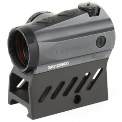 Sig Sauer ROMEO4M Red Dot Sight, 2 MOA, M1913 Rail Interface, Includes Hi and Low Mount, Graphite Finish SOR41301
