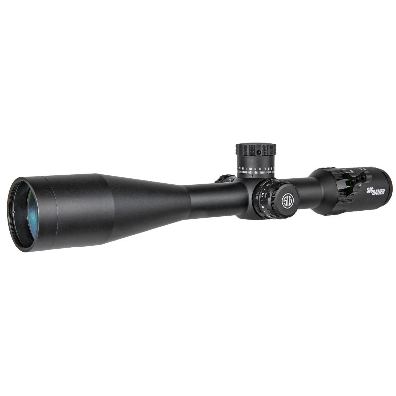 Sig Sauer TANGO4 Rifle Scope, 6-24X50mm, 30mm, FFP, MRAD Illuminated Reticle, Side Focus, 0.1 MRAD Adjustments, Black Finish SO