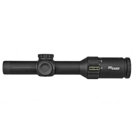 Sig Sauer TANGO6T Rifle Scope, 1-6X24MM, 30MM, FFP, 556-762 Horseshoe Illuminated Reticle, 0.2 MRAD Adjustments, Capped Turret,