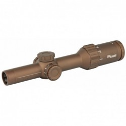 Sig Sauer TANGO6T Rifle Scope, 1-6X24MM, 30MM, FFP, 762 SDMR Extended Range Reticle, 0.2 MRAD Adjustments, Capped Turret, Flat