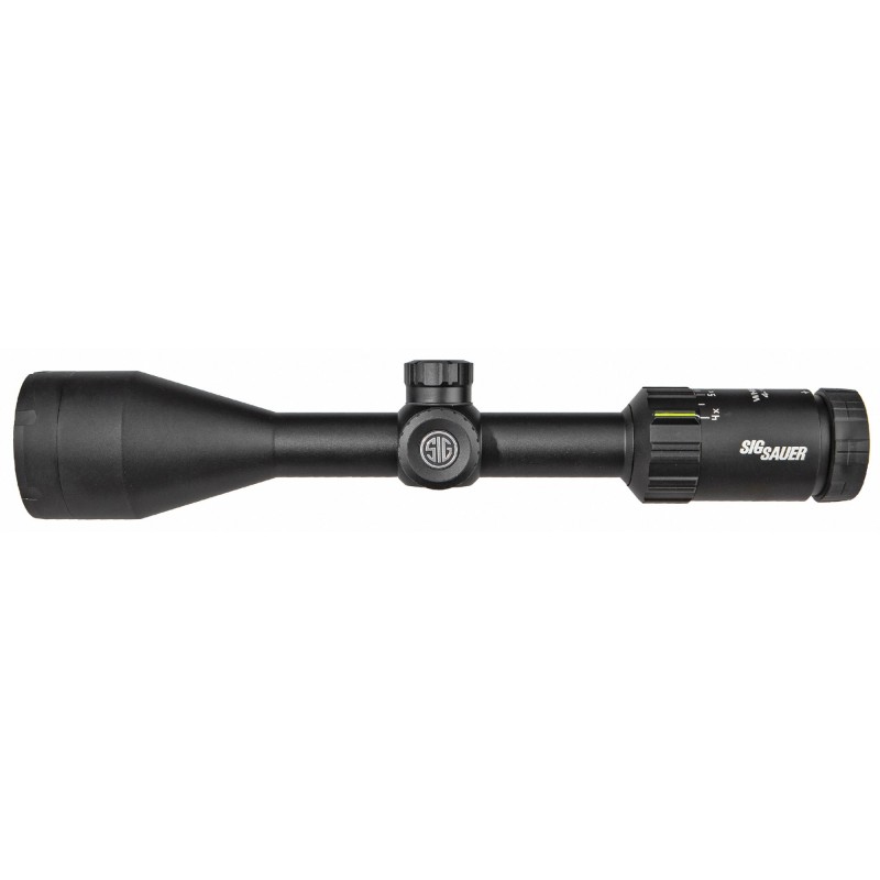 Sig Sauer Whiskey3 Rifle Scope, 3-9X40mm, 1", SFP, BDC-1 Quadplex Reticle, 0.25 MOA Adjustments, Black Finish SOW33204