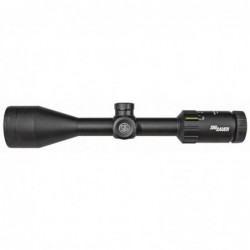 Sig Sauer Whiskey3 Rifle Scope, 3-9X40mm, 1 IN, Hellfire Quadplex Illuminated Reticle, 0.25 MOA Adjustments, Black Finish SOW33