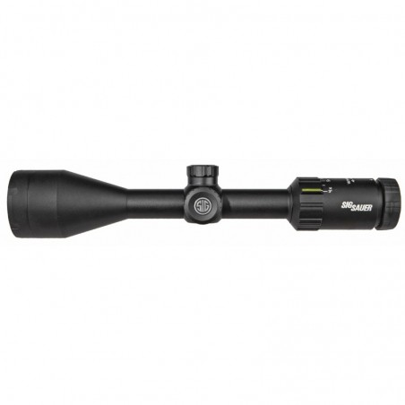 Sig Sauer Whiskey3 Rifle Scope, 4-12X50mm, 1", SFP, BDC-1 Quadplex Reticle, 0.25 MOA Adjustments, Black Finish SOW34203