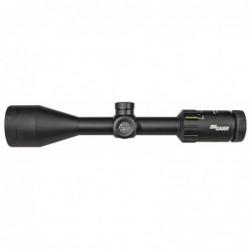 Sig Sauer Whiskey3 Rifle Scope, 4-12X50mm, 1", SFP,Hellfire Quadplex Illuminated Reticle, 0.25 MOA Adjustments, Black Finish SO