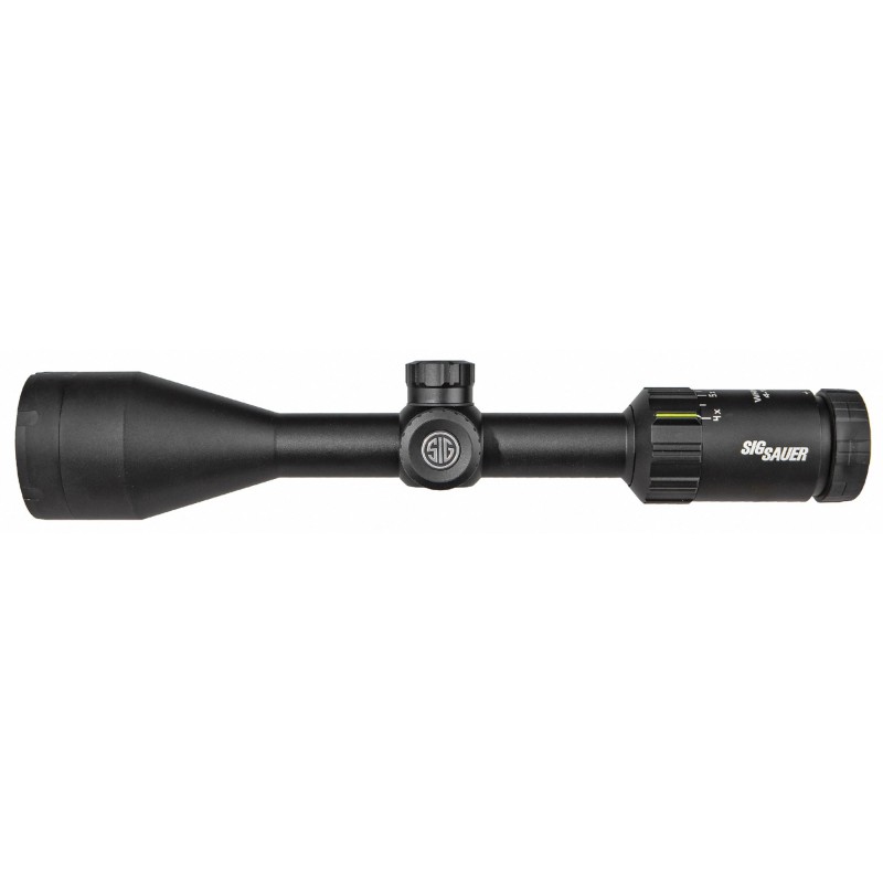 Sig Sauer Whiskey3 Rifle Scope, 4-12X50mm, 1", SFP,Hellfire Quadplex Illuminated Reticle, 0.25 MOA Adjustments, Black Finish SO