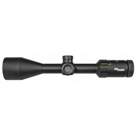 Sig Sauer Whiskey3 Rifle Scope, 4-12X50mm, 1", SFP,Hellfire Quadplex Illuminated Reticle, 0.25 MOA Adjustments, Black Finish SO