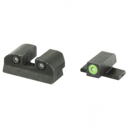 Sig Sauer XRay, Day/Night Sight Set, #6 Tritium Green Front Sight, #8 Square Notch Rear Sight, Fits Sig P220 45, P226 40, P227