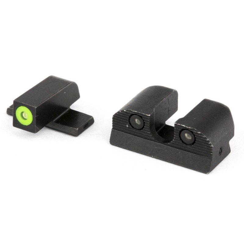 Sig Sauer XRay, Day/Night Sight Set, #6 Tritium Green Front Sight, #8 Round Notch Rear Sight, Fits Sig P220 45, P226 40, P227 4