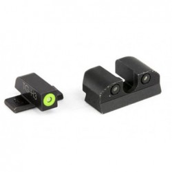 View 2 - Sig Sauer XRay, Day/Night Sight Set, #6 Tritium Green Front Sight, #8 Round Notch Rear Sight, Fits Sig P220 45, P226 40, P227 4