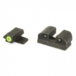 Sig Sauer XRay, Day/Night Sight, #8 Tritium Green Front Sight, #8 Square Notch Rear Sight, Fits Sig P224 9/357/40. P226 9/357,