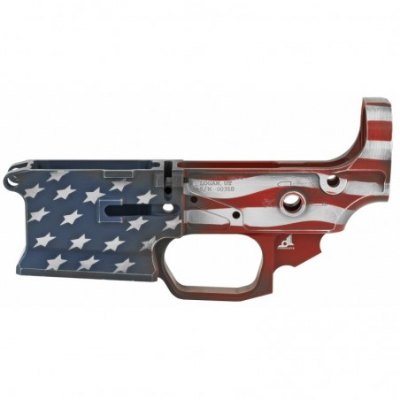 Sharps Bros. SBLR08, Gen 2 Livewire, Semi-automatic, Billet Lower Receiver, 223 Rem/556NATO, American Flag Cerakote Finish by B