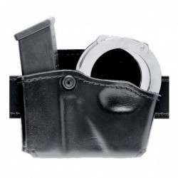 View 1 - Safariland Model 573 Open Top Case, Fits Glock 17/22/19/23 Magazine and Handcuff, Black 573-83-21