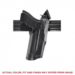 View 1 - Safariland Model 6360 ALS/SLS Mid-Ride Level III Retention Duty Holster, Fits Glock 19/23 with Light, Right Hand, Plain Black F