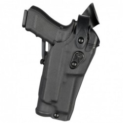 Safariland Model 6360RDS ALS/SLS Mid-Ride Level-III Retention Duty Holster, Fits Glock 34/35, Right Hand, Black Finish 6360RDS-